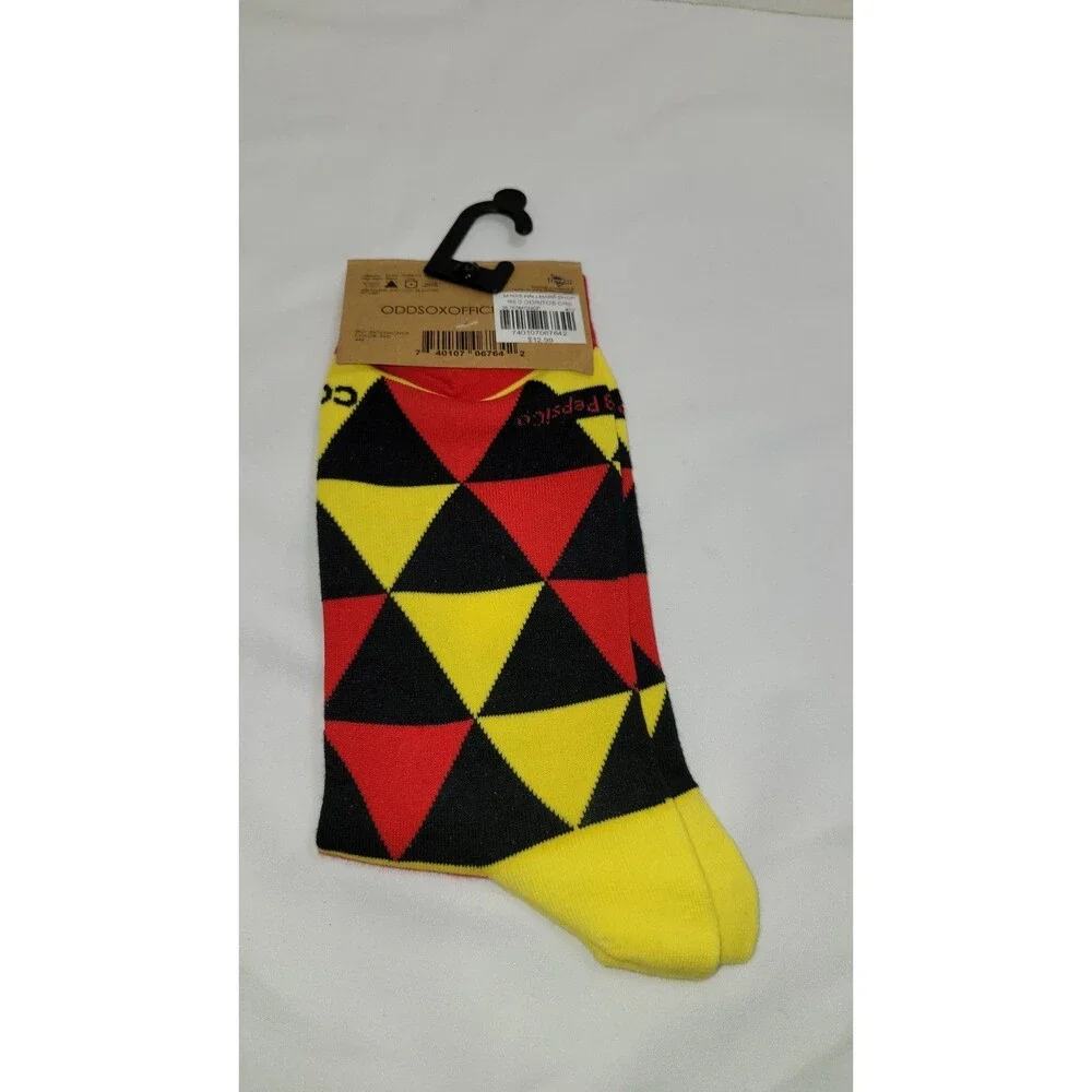 Doritos Nacho Cheese Cool Socks by Odd Sox Red Novelty Food Gag Gift